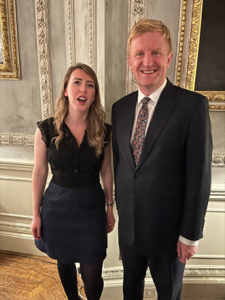 Sarah met with local MP and Deputy Prime Minister Oliver Dowden CBE at the dinner, who absorbed the needs of various businesses throughout the evening.