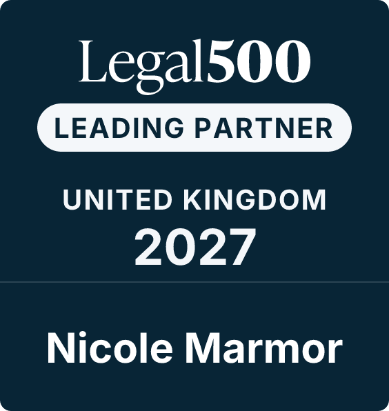 Logo - Leading Partner - Nicole Marmor - Legal 500 2027